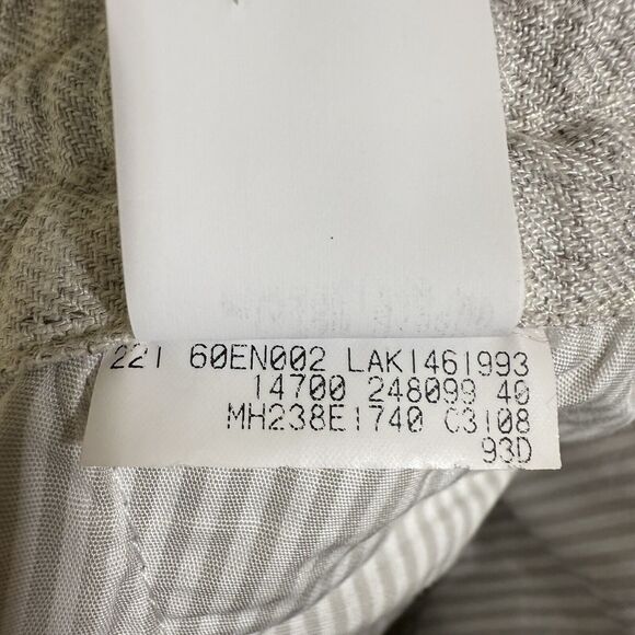 Brunello Cuccinelli Linen Drawstring Pants EU 50 Leisure Fit 25” Inseam Hemmed - Picture 5 of 12